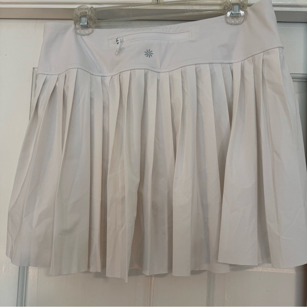 Athleta White Pleated Elevate Skort - image 3